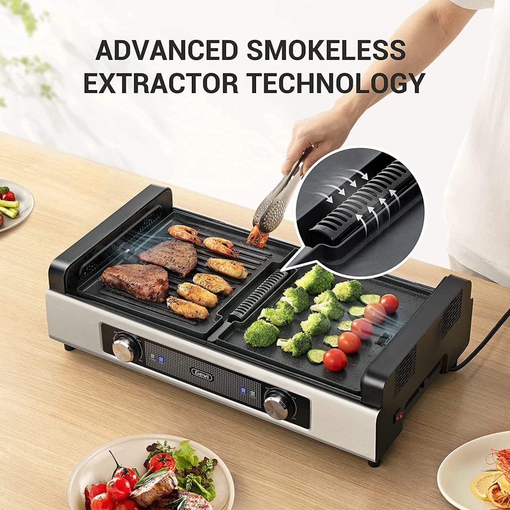 Gevi Electric Indoor Smokeless Grill Grills On Sale